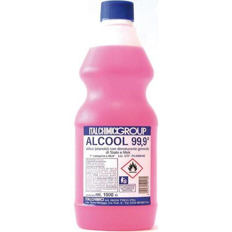 Italchimici 1 litre d&39alcool A thylique dA naturA  99,9 solvant pour la restauration du bois shellac
