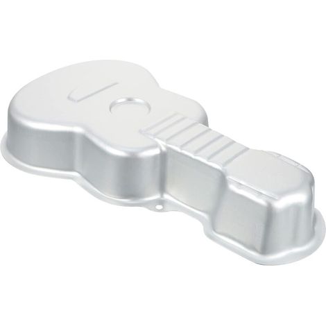 Molde para pasteles con forma de guitarra: bandeja para hornear resistente al calor, ideal para repostería creativa y cumpleaños, perfecta para amantes de la música y ocasiones especiales - Crezuo