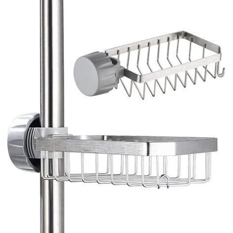 Stainless Steel Shower Soap Dish - No Drill Installation - Fits 20-32mm Bars - Convenient Bathroom Storage (1/5)