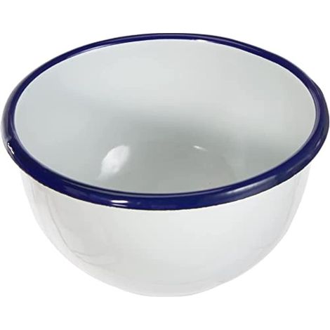 Bol, Porcelaine, Blanc/Bleu, 14 cm, 14 x 14 x 8 cm (1/4)