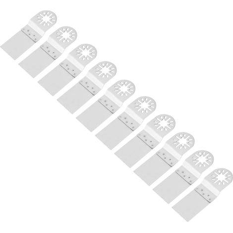 Lot de 10 lames de scie oscillantes multifonctions de 31 mm, outil de coupe de précision pour métal, bois et plastique (1/5)