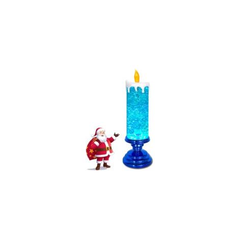 Elektronische LED-Weihnachtskerzen mit wirbelndem Glitzer, wasserdicht, USB-aufladbar, flammenlos, farbwechselnd, für Weihnachtsfeiern, Hochzeiten, Feiertage und als Heimdekoration - Crezuo