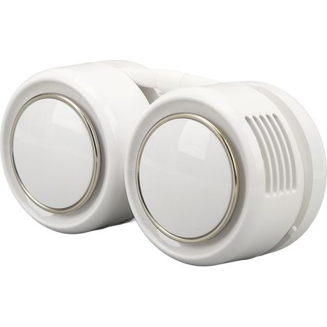 Zusammenklappbarer Nackenventilator mit 3 Geschwindigkeitsstufen, leise und ohne Rotorblätter, ideal für die Schule, 1600 mAh, weiß. (1/5)