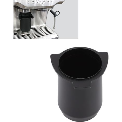 Porte-filtre à café Platinum Series 8 de 54 mm, compatible avec les tasses à café moulu, les broyeurs indépendants et les tasses à café moulu en alliage (noir). (1/5)