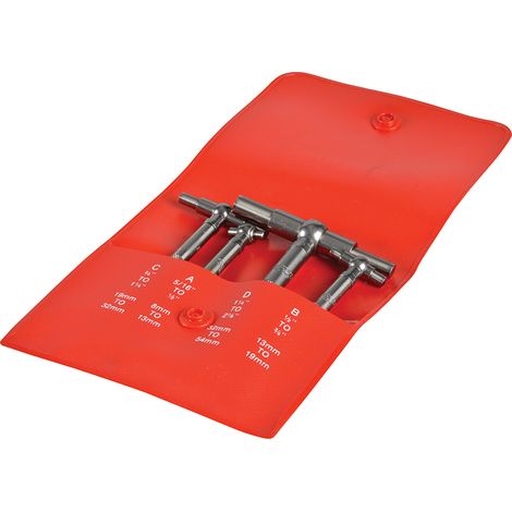 Starrett DC902 S579GZ Telescopic Gauge Set, 4 Piece 8-54mm STRS579GZ