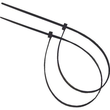 Schwarze Nylon-Krawatten