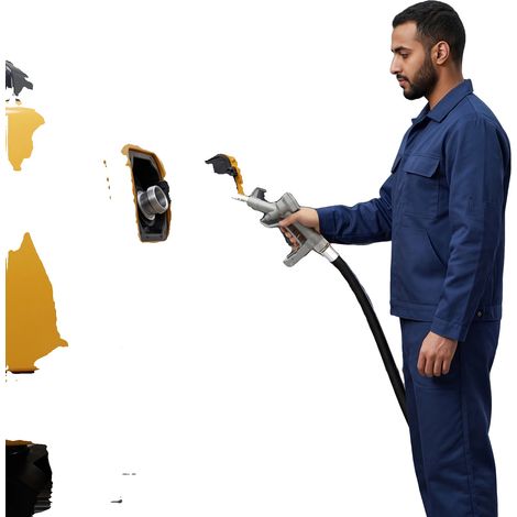 Pompa di trasferimento diesel, potenza 175 W, tensione 12 V CC, portata massima 45 l/min, aspirazione massima 5 m/16,4 piedi, prevalenza massima 10 m/32,8 piedi (1/5)