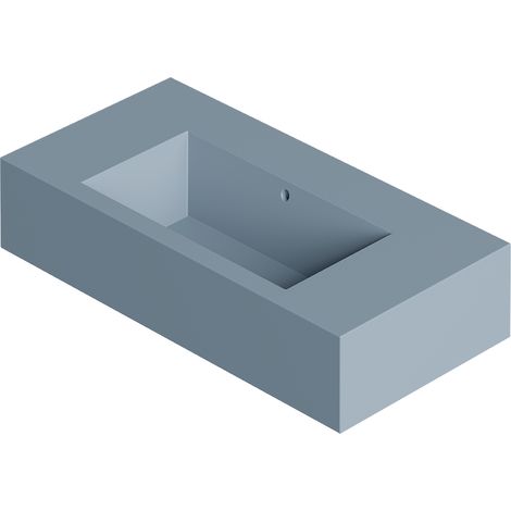 KUBO 100 Bleu mat 1 trou Bonde Sans Siphon P.serviette Noir