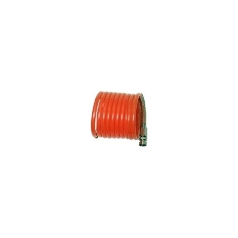 Tubo aria compressa spirale/spiralato in PVC ad innesto rapido 4m