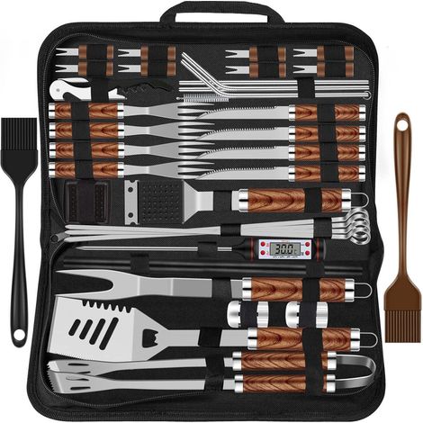 38-teiliges BBQ Grillbesteck Set Edelstahl mit Koffer und Grillmatte (1/5)
