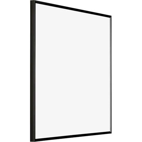 Cadre Photo - Plastique Avec Verre Plexiglas - Noir Brillant - Pour Salon Et Bureau - 30x30 Cm (1/5)