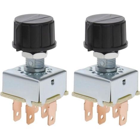 CSPARKV 2 Pièces Bouton Rotatif de Climatisation AC Interrupteur de Ventilateur à 3 Vitesses Commande de Climatisation Remplacement Rotatif Universel pour Voiture (1/5)