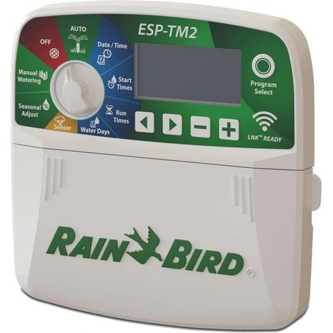 Programmateur d'arrosage Rain Bird ESP-TM2 M2I8-230 V - 8 stations, intérieur Offre exclusive