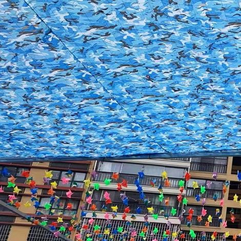 Militärisches Tarnnetz, Ozeanblaues Tarnnetz, Marine-Tarn-Sonnenschirmnetz, für Camping, Sonnenbaden im Freien, Partydekoration, Autoabdeckung (3x4m) (1/5)