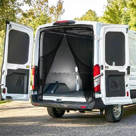 Insma – Rideau anti-moustiques en maille magnétique pour porte arrière – Taille extensible 163-178 cm x 184-203 cm – Installation sans outils – Protection optimale contre les insectes (1/5)
