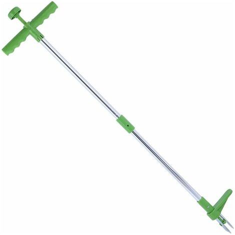 QORVA-Jeffergarden DéSherbeur Debout, Extracteur De Mauvaises Herbes Portable avec 3 Griffes à Long Manche Tueur De Racines De Pelouse De Jardin Outil De Suppression De DéSherbeuses Manuel Accessoire 
