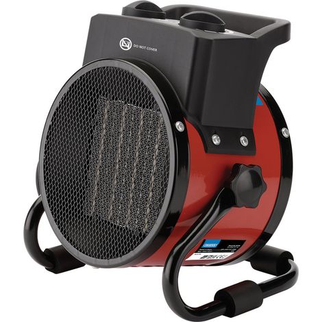 Draper 2kW 230V PTC Electric Space Heater with 6,800 BTU for Efficient Room Heating (1/5)