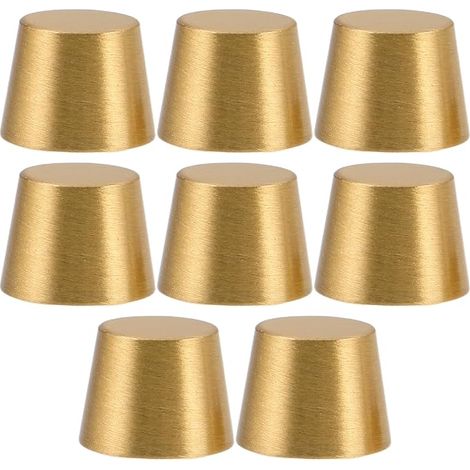 Set of 8 Brass Tray Feet Conical Slides for Cutting Board, Jewellery Box and Display Stand Accessories for Furniture and Office (1/5)