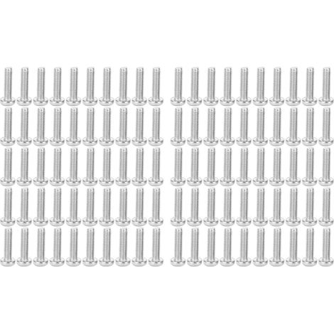 100 Vis Cross M5 20mm Inox 304 Argent Tête Ronde Vis à Bois Quincaillerie Lot de 100 (1/5)