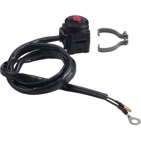 1 interruptor universal para manillar de motocicleta, botón de parada de emergencia y bocina de 22 mm (7/8") (1/5)