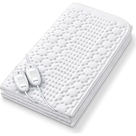 Beurer TS 26 Coprimaterasso Termico Scaldaletto Matrimoniale Micropile 140 x 150 cm (1/4)