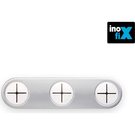 Kleiderhaken für Küchentücher, selbstklebend, Chrom matt (Blister) Inofix
