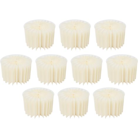Lot de 10 Présentoir à gâteaux en carton avec assiettes rondes en PVC, Support à desserts pliable, Pour décorations de Buffet, Mariage, Anniversaire (20 cm Haut) (1/5)