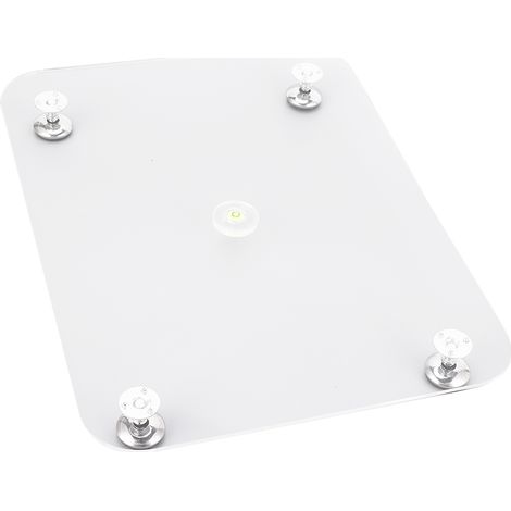 Plaque de nivellement en résine, table ajustable avec tapis silicone, outil de peinture acrylique, bleu, réglable pour versement (1/5)