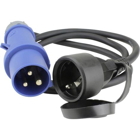 Caravan-CEE-Adapter 16A H07RN-F3G2,5 1,5m blau Adapterstecker (1/2)