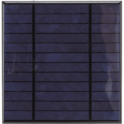 Panneau solaire 6V 4.5W en polysilicium pour lampes de jardin et murailles, surface époxy, mini cellule photovoltaïque. (1/5)