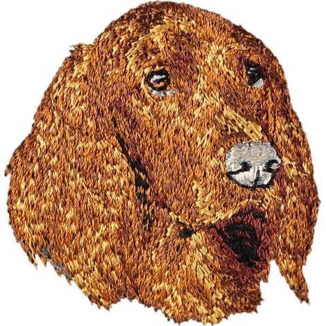 Setter irlandese - toppa a forma di cane, toppa ricamata, decorazione unica per zaino di Art-Dog (1/3)