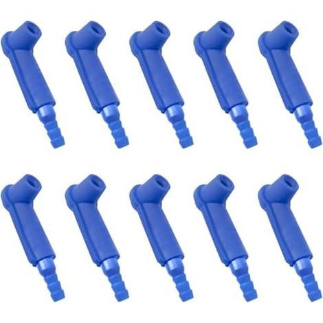 10Pcs Outil D'echange Rapide D'huile de Frein Voiture, Connecteur Liquide Système Freinage Voiture pour Voitures, Camions et Véhicules Techniques (Bleu) - (1/5)