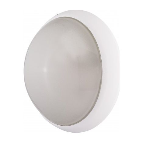 Hublot fluo 7W + 18W Ø 300mm blanc opale avec lampes 4000K 2G7 et G24q-1 et ballasts elec CL2 IK10 IP44 OPTION EBENOID 078371 (1/2)