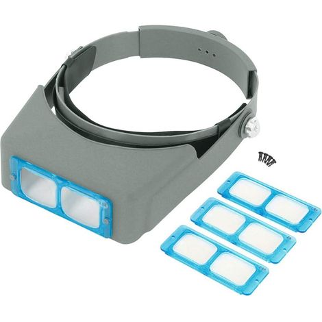 Loupe à Double Lentille Montée sur la Tête 1.5X 2X 2.5X 3.5X Optique 4 Lentille (1/5)