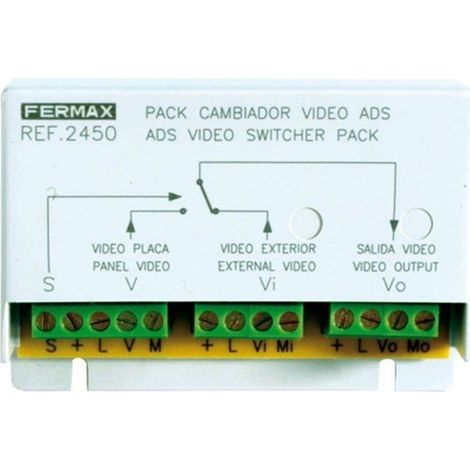 Módulo cambiador de video vds, 4 entradas, 1 salida, resolución 1080p, compacto.