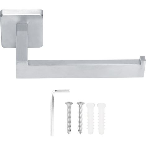 Wandmontierter Toilettenpapierhalter aus Edelstahl – Rollenhalter mit optimiertem Wandabstand und Halterung aus gebürstetem Edelstahl 304, einfache Montage mit den mitgelieferten Schrauben (1/5)