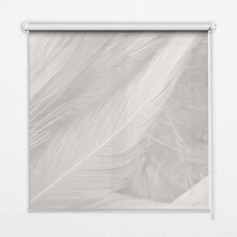 Tenda a Rullo Interna per Finestra - Tenda Filtrante Luce - Tenda Privacy - Tenda Decorativa Rettangolare - Rullo per Interni - (90 cm x 180 cm) - piume (1/5)
