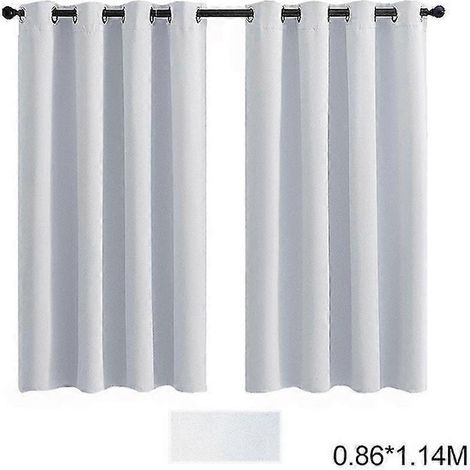 Rideau d'extérieur imperméable avec œillets métalliques, résistant aux intempéries et multifonctionnel, pour salon, chambre ou terrasse, 0,86 x 1,14 m (1/2)