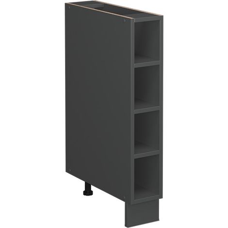 Etagère de cuisine Fame-Line, Anthracite, 15 cm sans plan de travail, Vicco
