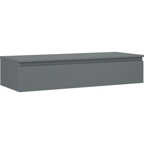 Mexen Orio Badezimmerunterschrank 120 cm mit Arbeitsplatte, 1 Schublade, Graphit matt - 91A10-12023-1-BFC66