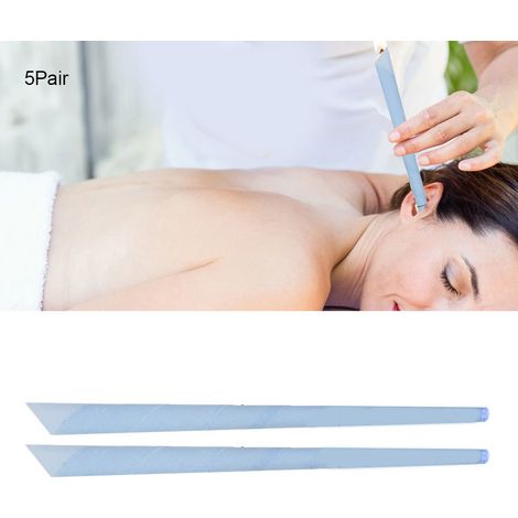 Bougie Auriculaire en Cire d'Abeille Bleue, Désodorisante et Purifiante pour Nettoyer les Oreilles (1/5)