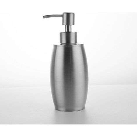 Soap and Lotion Dispenser 350ml Stainless Steel, Spring Pump for Shower Gel, Cream, Shampoo and Oil (1/5)