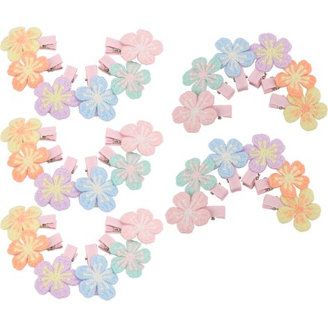 Noeuds Pour Chiens - 30 Pieces Fleurs Colorées - Accessoire Toilettage Chiot Chat - Lot De 30 (1/5)