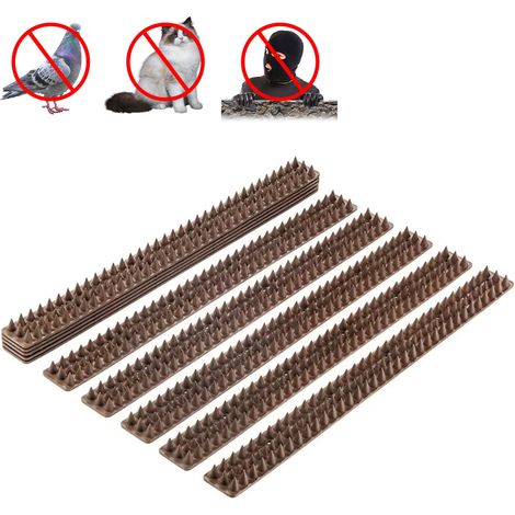 Fishtec – Lot de 10 pics anti intrusion 50 cm – Découpables et incurvables – Installation facile sur béton, bois, muret – Protection efficace contre intrus
