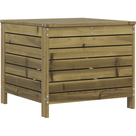 Repose-pied de jardin 62x63,5x53,5 cm bois de pin imprégné (1/5)