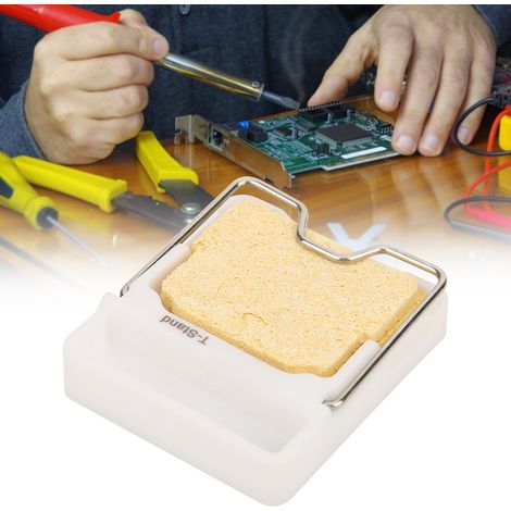 Support en T pour fer à souder, mini support en céramique blanche au dioxyde de zirconium pour TS100 TS80 (1/5)