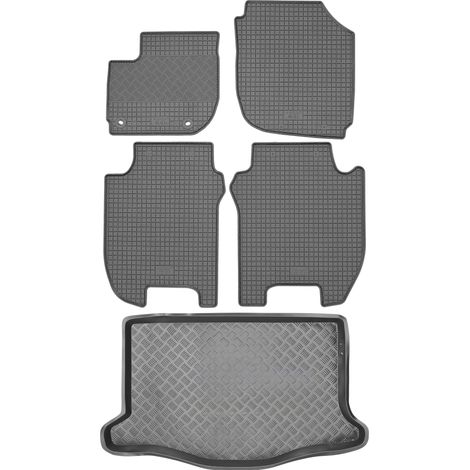 Honda Jazz III Schrägheck ab 2015 SET - Gummifußmatten + Kofferraummatte