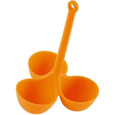 Moule à œufs en silicone, avec longue poignée et moule flexible, idéal pour la cuisson, compatible lave-vaisselle. (1/5)
