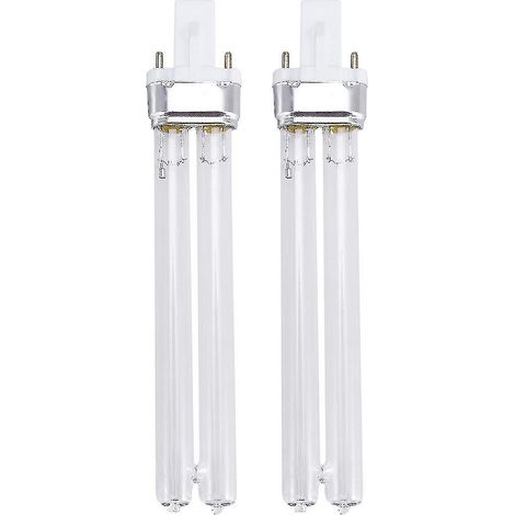 Paquete de 2 lámparas de desinfección ultravioleta UV de 11 W para acuarios (base G23) -n141-hao