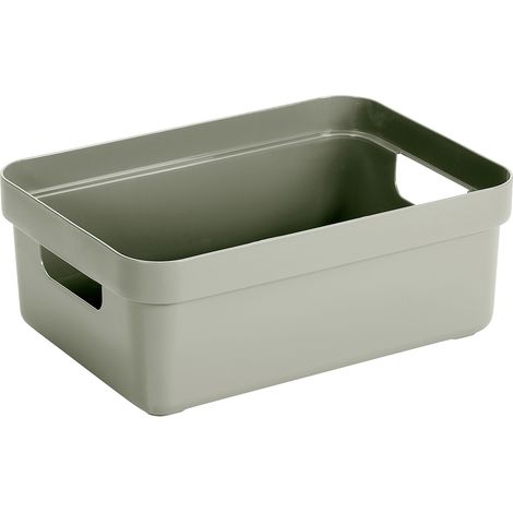 Sunware Aufbewahrungsbox Sigma Home mit Griffen 35,2 x 25,3 cm 9 L hellgrün Aufbewahrungsbox (1/3)